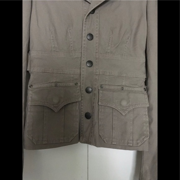 DIESEL Army Military FIELD SAFARI Jacket XS Classic 97% Cotton Denim pockets - Picture 8 of 12